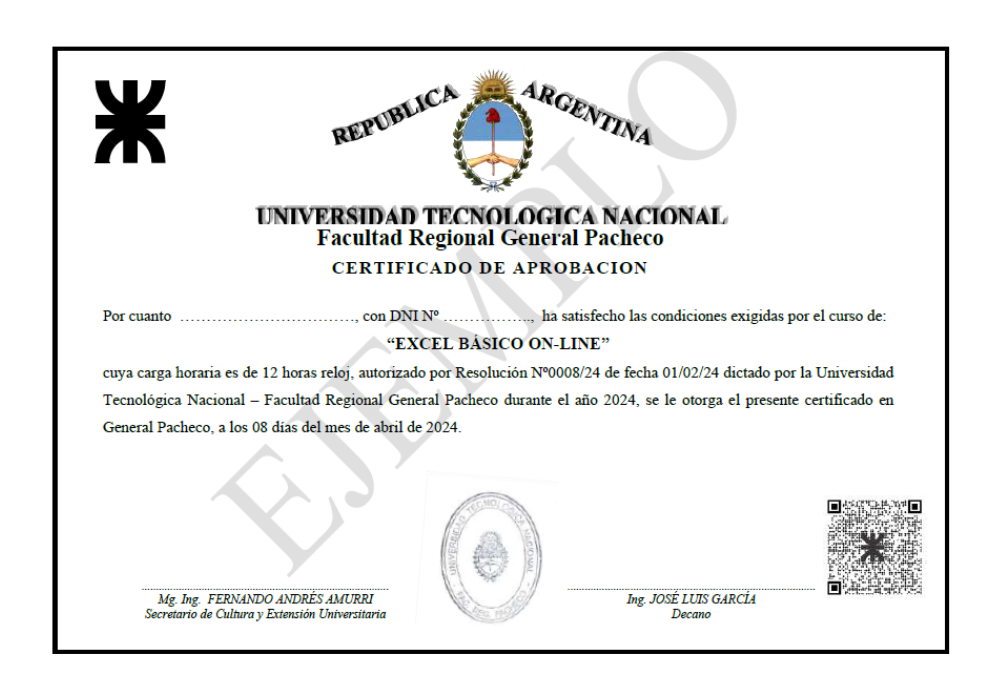 Certificado Utn